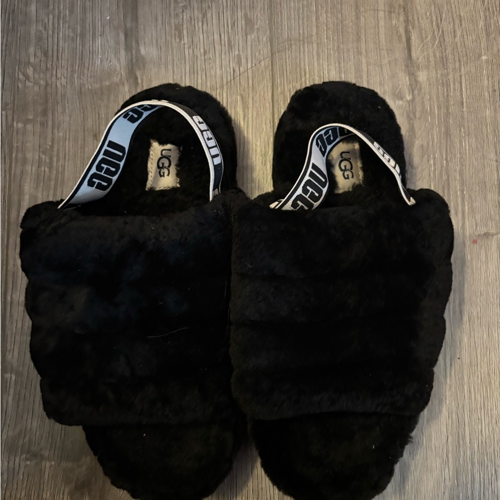Black Ugg slippers